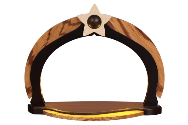 LED-Designbogen klein Braun/Wenige